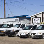 The Plumb Crazy vehicle fleet.